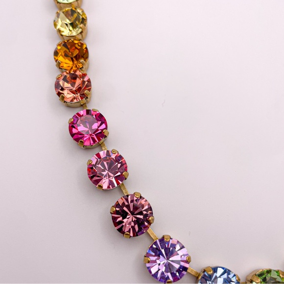 Loren Hope Retired Arista Rainbow Ombré Necklace. 17”-21”. NWT - Picture 7 of 16